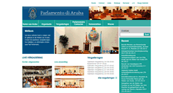 Desktop Screenshot of parlamento.aw