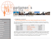 Tablet Screenshot of parlnet2009.parlamento.pt